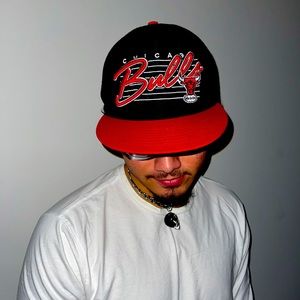 Chicago Bulls Hardwood Classic 47 Brand Adjustable Snapback red black and white